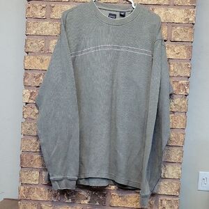 Arrow Men's Crewneck Cotton Sweater Sage Green Size XLT